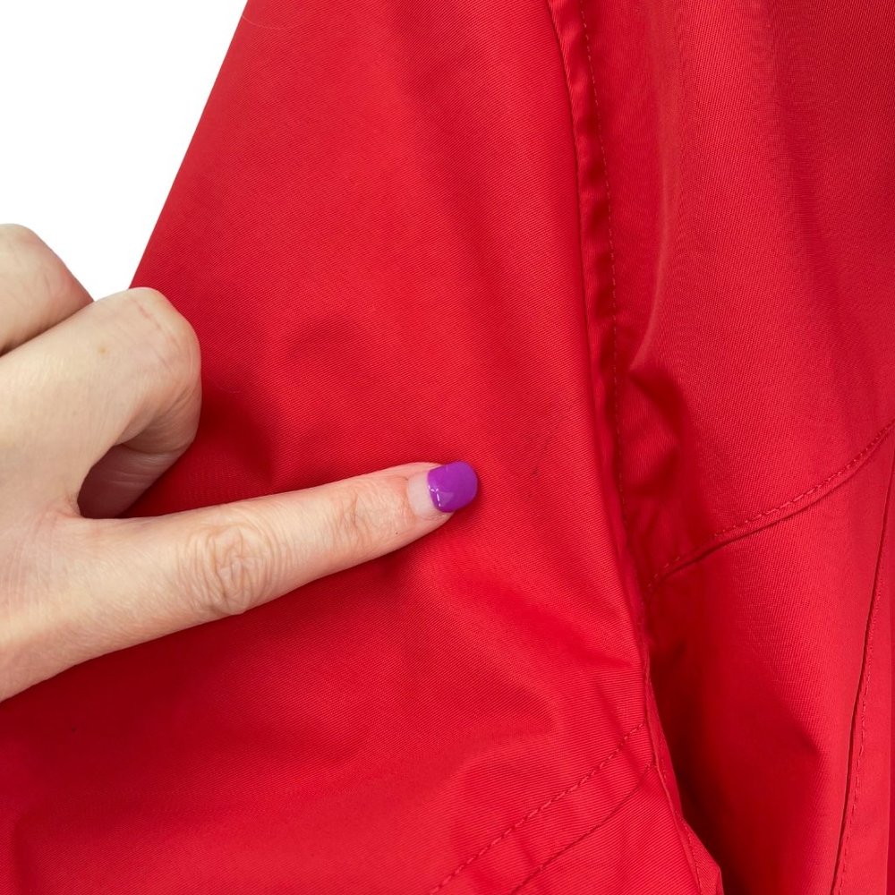 L.L. Bean Winter Warmer Jacket Fleece Lined Hooded Red 271138 Women 1X Regular - Picture 9 of 12